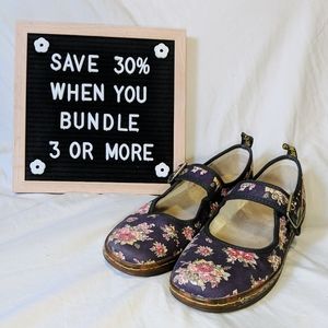 Doc Marten's Floral Mary Janes